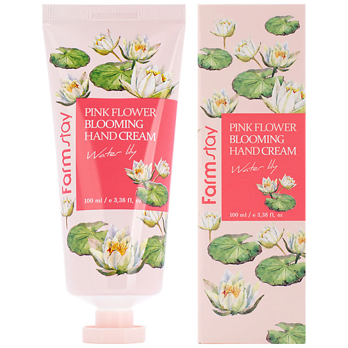 

FARMSTAY Крем для рук с экстрактом водяной лилии Water Lily Pink Flower Blooming Hand Cream, Крем для рук с экстрактом водяной лилии Water Lily Pink Flower Blooming Hand Cream