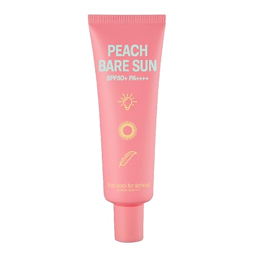 

TOO COOL FOR SCHOOL Крем для лица солнцезащитный SPF50+ PA++++ Peach Bare, Крем для лица солнцезащитный SPF50+ PA++++ Peach Bare