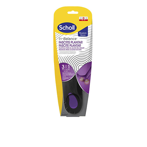 

SCHOLL Ортопедические стельки от боли при плантарном фасциите In-Balance, Ортопедические стельки от боли при плантарном фасциите In-Balance