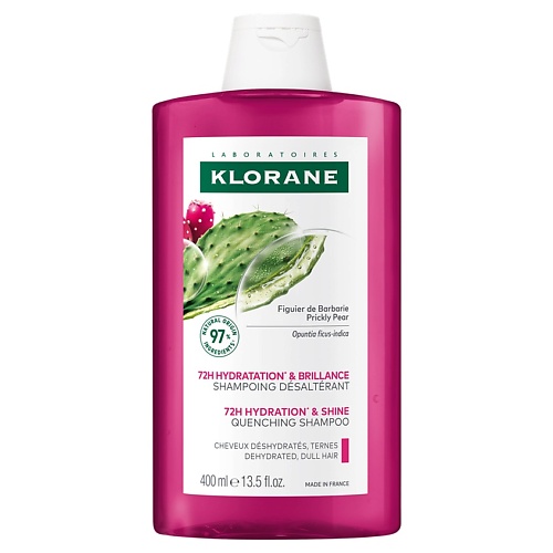 

KLORANE Шампунь увлажняющий с опунцией 72h Hydration & Shine Quenching Shampoo, Шампунь увлажняющий с опунцией 72h Hydration & Shine Quenching Shampoo