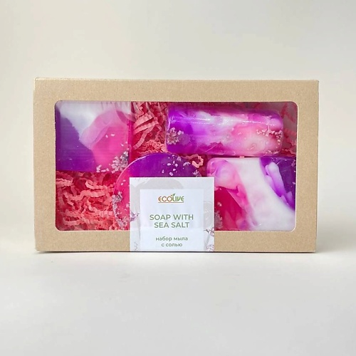 ECOLIVE Подарочный набор  мыла с морской солью