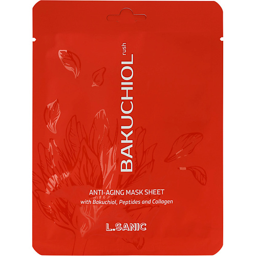 

LSANIC Антивозрастная омолаживающая тканевая маска с бакучиолом Bakuchiol Anti-Aging Mask Sheet, Антивозрастная омолаживающая тканевая маска с бакучиолом Bakuchiol Anti-Aging Mask Sheet