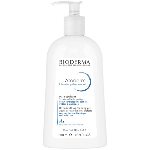 

BIODERMA Успокаивающий гель для сухой, раздраженной и атопичной кожи лица и тела Atoderm Intensive 500.0, Успокаивающий гель для сухой, раздраженной и атопичной кожи лица и тела Atoderm Intensive