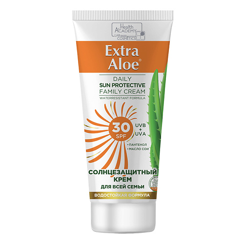 

FAMILY COSMETICS Солнцезащитный крем для всей семьи фактор 30 "Extra Aloe" 100.0, Солнцезащитный крем для всей семьи фактор 30 "Extra Aloe"