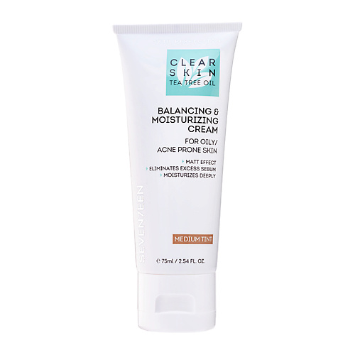 

SEVEN7EEN Крем для лица увлажняющий тонирующий с маслом чайного дерева Balancing & Moisturizing Cream, Крем для лица увлажняющий тонирующий с маслом чайного дерева Balancing & Moisturizing Cream