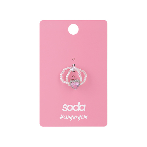 

SODA Кольцо Heart And Pearls, Кольцо Heart And Pearls