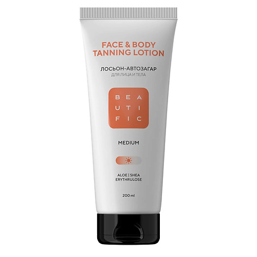 Лосьон-автозагар для тела BEAUTIFIC Лосьон-автозагар для тела Face & Body Tanning Lotion