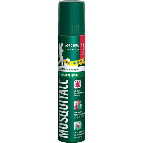 

MOSQUITALL Аэрозоль "Защита от клещей", Аэрозоль "Защита от клещей"