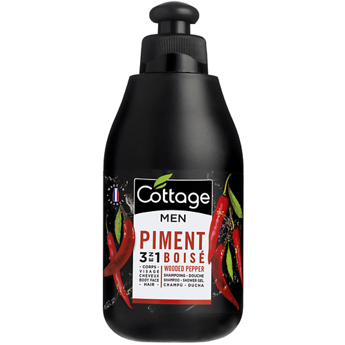 

COTTAGE Мужской Шампунь для волос и гель для душа "Древесный перец" Shampoo-Shower Gel Wooded Pepper, Мужской Шампунь для волос и гель для душа "Древесный перец" Shampoo-Shower Gel Wooded Pepper
