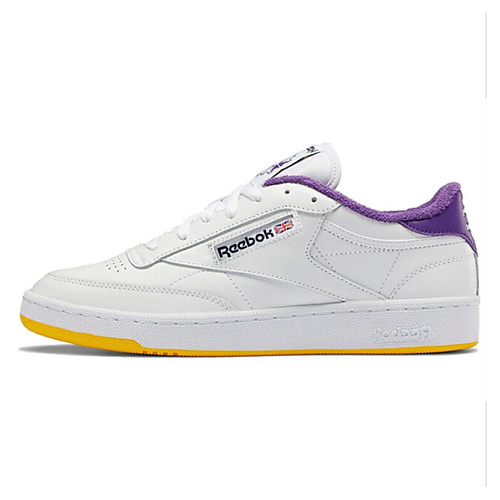 

REEBOK Кроссовки Reebok Club C 85 Eric Emanuel White Purple Yellow, Кроссовки Reebok Club C 85 Eric Emanuel White Purple Yellow