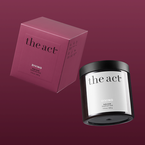 

THE ACT Скраб для тела винный, Скраб для тела винный