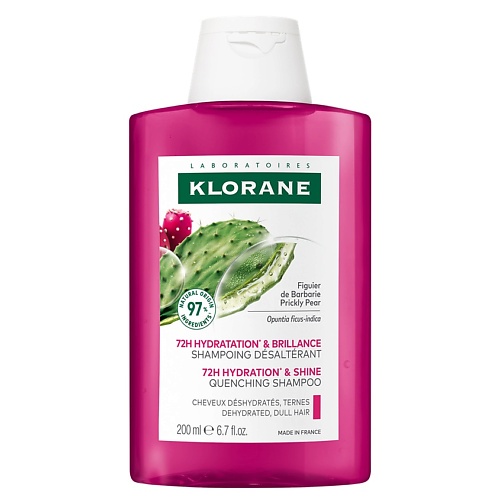 

KLORANE Шампунь увлажняющий с опунцией 72h Hydration & Shine Quenching Shampoo, Шампунь увлажняющий с опунцией 72h Hydration & Shine Quenching Shampoo