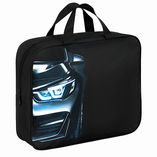 

BRAUBERG Папка на молнии А4 С РУЧКАМИ Черное авто, Папка на молнии А4 С РУЧКАМИ Черное авто