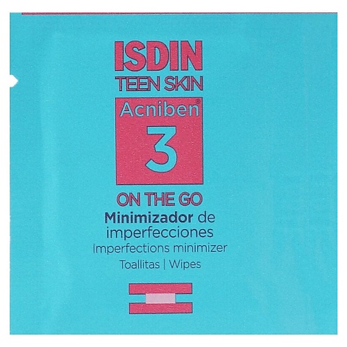 

ISDIN Влажные салфетки Teen Skin Acniben, Влажные салфетки Teen Skin Acniben
