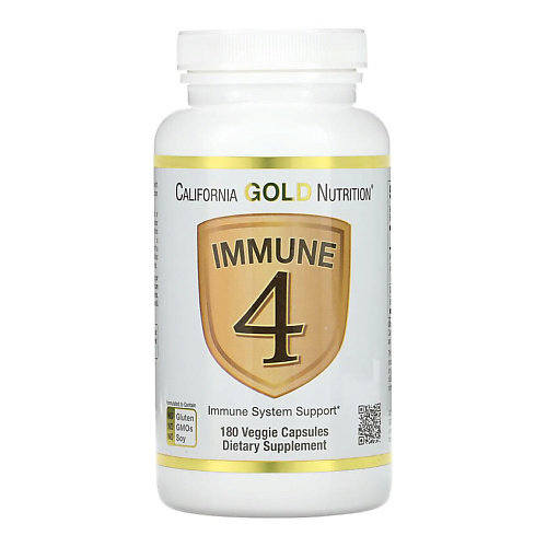 

CALIFORNIA GOLD NUTRITION Средство для укрепления иммунитета Immune 4, Средство для укрепления иммунитета Immune 4