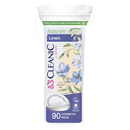 

CLEANIC Naturals Linen Гигиенические ватные диски 90.0, Naturals Linen Гигиенические ватные диски