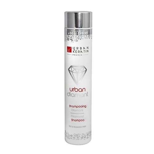 

URBAN KERATIN Шампунь безсульфатный с бриллиантовой пудрой Urban Diamond, Шампунь безсульфатный с бриллиантовой пудрой Urban Diamond