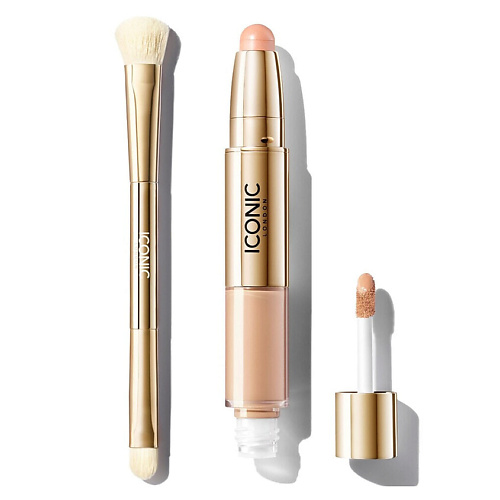 Набор средств для лица ICONIC LONDON Набор: Консилер Radiant + Кисть для консилера Concealer Duo Brush