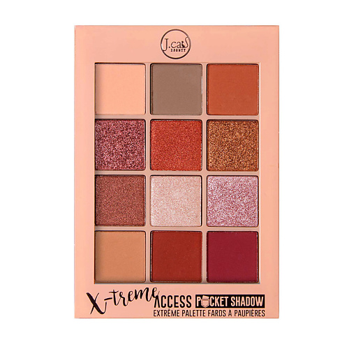 Палетка J. CAT BEAUTY Палетка теней для век X-Treme Access Pocket Shadow