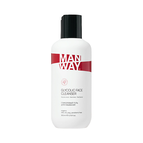 

MAN WAY Гликолевый гель для умывания Glycolic Face Cleanser, Гликолевый гель для умывания Glycolic Face Cleanser