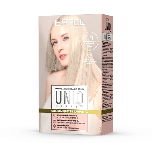 

ESTEL PROFESSIONAL Краска-блеск для волос без аммиака, ухаживающая Uniq Sense 258, Краска-блеск для волос без аммиака, ухаживающая Uniq Sense