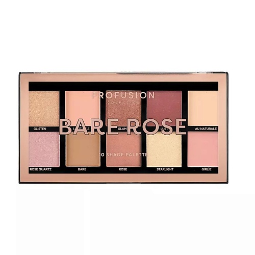 Палетка PROFUSION Палетка для макияжа глаз Bare Rose