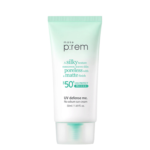 Солнцезащитные кремы MAKE P:REM Крем для лица солнцезащитный матирующий SPF 50+ PA++++ UV Defense Me