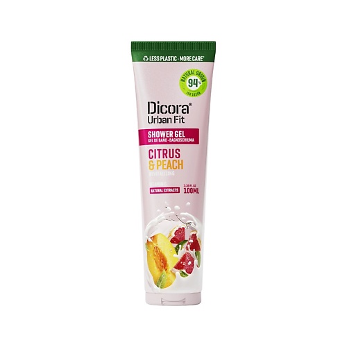 

DICORA URBAN FIT Гель для душа Цитрусы и персик, Гель для душа Цитрусы и персик
