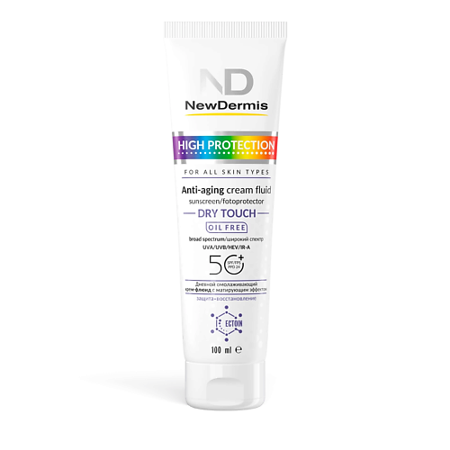 

NEWDERMIS Омолаживающий крем-флюид матирующий HIGH PROTECTION DRY TOUCH SPF 50+ PPD 24 100.0, Омолаживающий крем-флюид матирующий HIGH PROTECTION DRY TOUCH SPF 50+ PPD 24