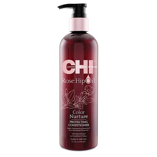 

CHI Кондиционер с маслом шиповника для окрашенных волос Rose Hip Oil Color Nurture Protecting Conditioner 340, Кондиционер с маслом шиповника для окрашенных волос Rose Hip Oil Color Nurture Protecting Conditioner