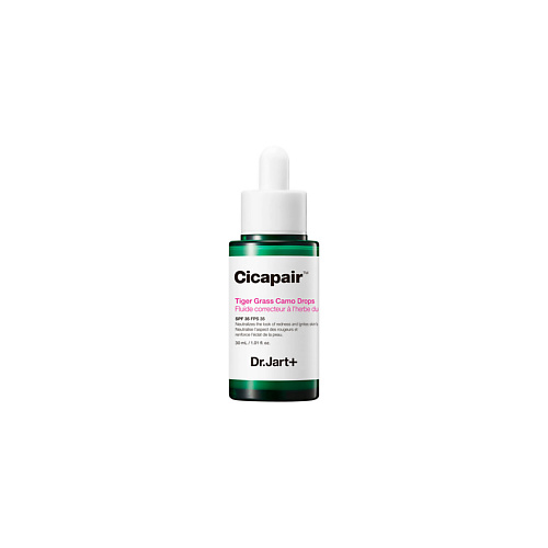 

DR. JART+ Восстанавливающая корректирующая цвет лица сыворотка SPF 35 Cicapair Tiger Grass Camo Drops, Восстанавливающая корректирующая цвет лица сыворотка SPF 35 Cicapair Tiger Grass Camo Drops