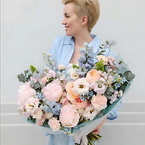 

FLOWERNA Авторский букет "Зефирное облако", Авторский букет "Зефирное облако"