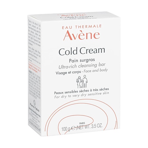 

AVENE Сверхпитательное мыло с колд-кремом Cold Cream Ultra-Rich Cleansing Bar, Сверхпитательное мыло с колд-кремом Cold Cream Ultra-Rich Cleansing Bar