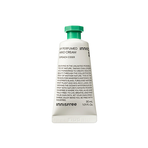

INNISFREE Парфюмированный крем для рук 03 Peach Cider My perfumed, Парфюмированный крем для рук 03 Peach Cider My perfumed