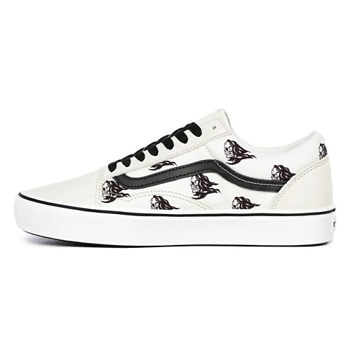 

VANS Кроссовки Old Skool Sixty Sixers X ComfyCush 'Skull Print White', Кроссовки Old Skool Sixty Sixers X ComfyCush 'Skull Print White'