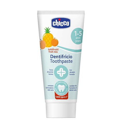 

CHICCO Детская зубная паста с фтором, Детская зубная паста с фтором