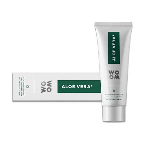 

WO OM Натуральная зубная паста с фтором ALOE VERA+, Натуральная зубная паста с фтором ALOE VERA+
