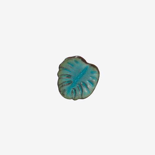 

LA PALME ARTISAN CERAMICA Брошь-значок из керамики Монстера, Брошь-значок из керамики Монстера