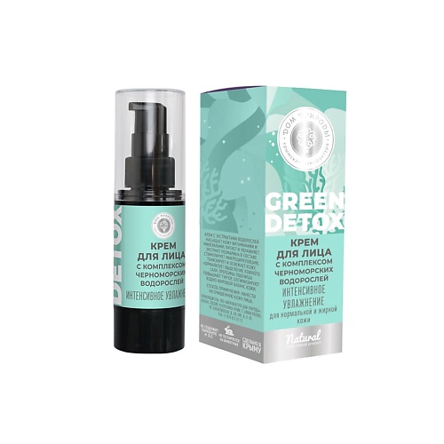

ДОМ ПРИРОДЫ КРЫМСКАЯ МАНУФАКТУРА Крем для лица Интенсивное увлажнение GREEN DETOX 28.0, Крем для лица Интенсивное увлажнение GREEN DETOX