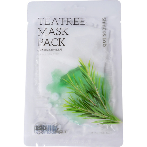 

SHINCOS.LAB Тканевая маска с экстрактом чайного дерева Teatree Mask Pack, Тканевая маска с экстрактом чайного дерева Teatree Mask Pack