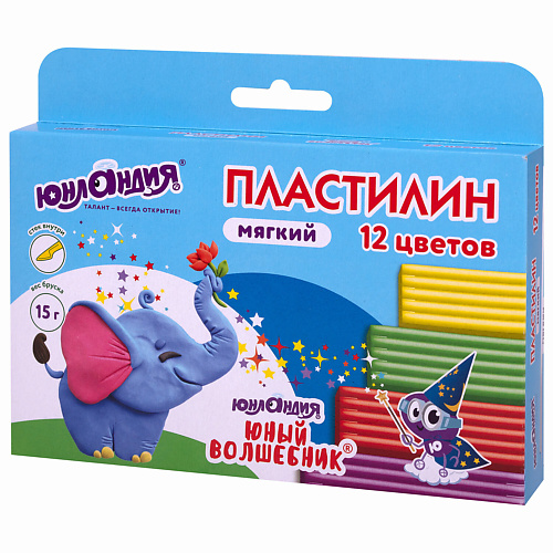 

ЮНЛАНДИЯ Пластилин мягкий Юный волшебник 1, Пластилин мягкий Юный волшебник