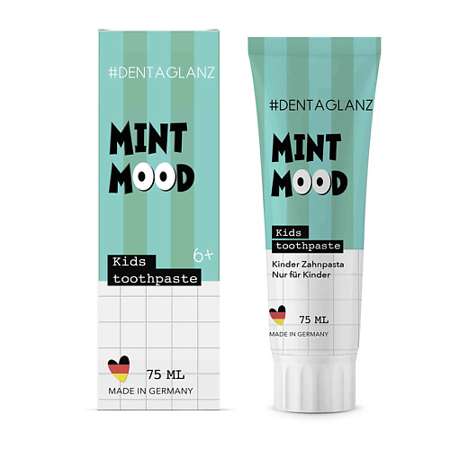 

#DENTAGLANZ Детская зубная паста Mint Mood Kids Toothpaste, Детская зубная паста Mint Mood Kids Toothpaste