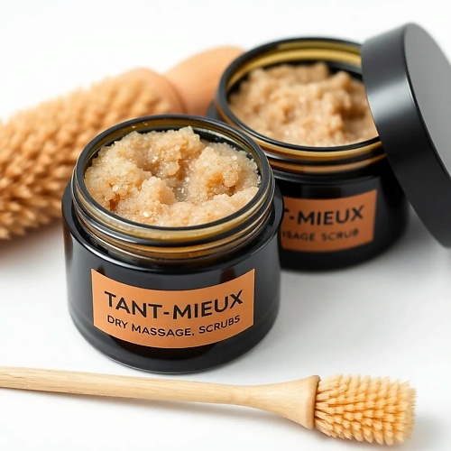 

TANT MIEUX Набор для ухода за телом: кофейный скраб, антицеллюлитный скраб и щетка для массажа, Набор для ухода за телом: кофейный скраб, антицеллюлитный скраб и щетка для массажа