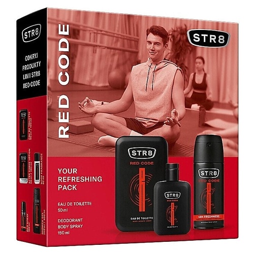 STR8 Набор Red Code: Туалетная вода + Дезодорант