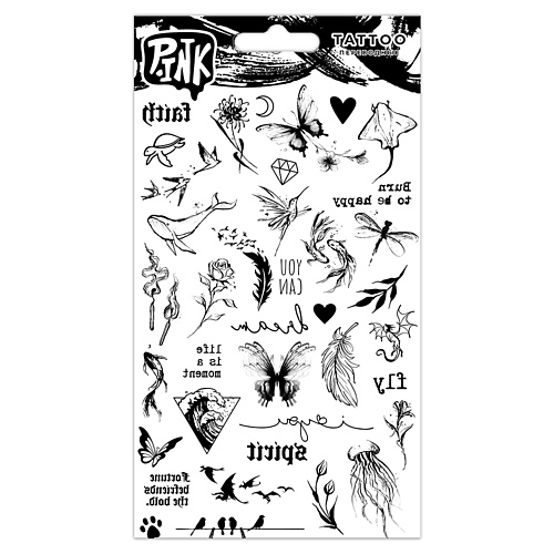 

P.INK Наклейки-тату переводные Минимализм, Наклейки-тату переводные Минимализм