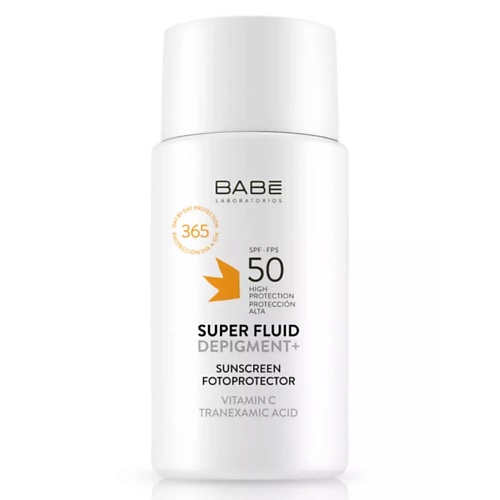 

BABE Депигментирующий солнцезащитный суперфлюид для лица SPF50, Депигментирующий солнцезащитный суперфлюид для лица SPF50