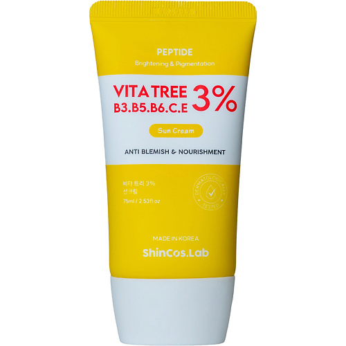 

SHINCOS.LAB Солнцезащитный крем с витаминами Vita Tree 3% Sun Cream, Солнцезащитный крем с витаминами Vita Tree 3% Sun Cream