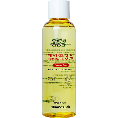 

SHINCOS.LAB Тонер-эссенция с витаминами Vita Tree 3% Essence Toner, Тонер-эссенция с витаминами Vita Tree 3% Essence Toner