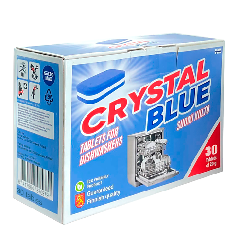 

CRYSTAL BLUE Таблетки для посудомоечных машин, Таблетки для посудомоечных машин