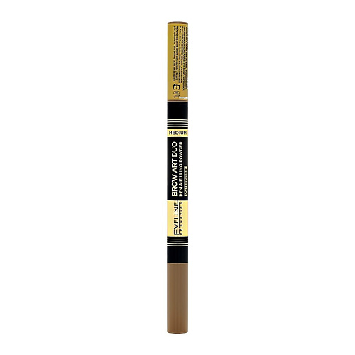 Подводки и лайнеры для бровей  Летуаль EVELINE Маркер и пудра для бровей Brow Art Duo Pen & Filling Powder